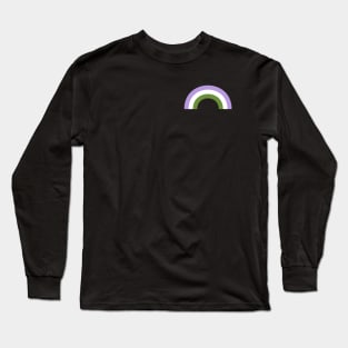 Genderqueer Rainbow Long Sleeve T-Shirt